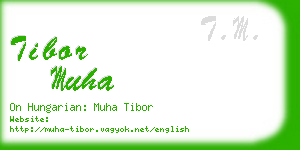 tibor muha business card